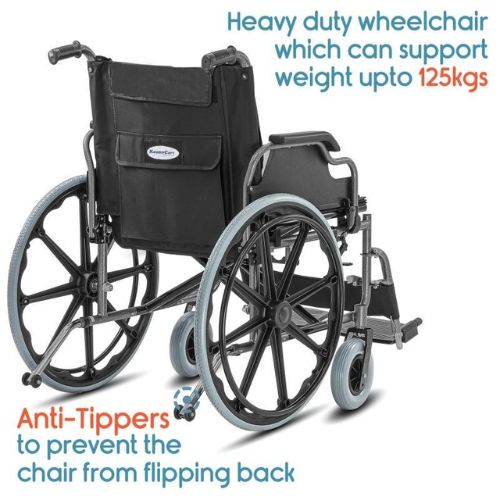 Kosmocare RCS102 Delux Heavy Duty Foldable Wheelchair